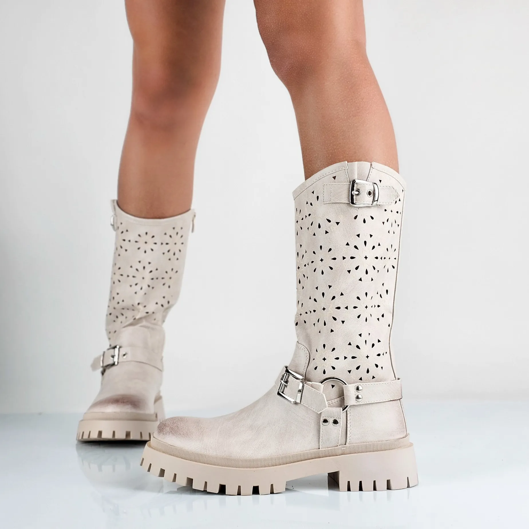Amber - Stivali Bikers Donna