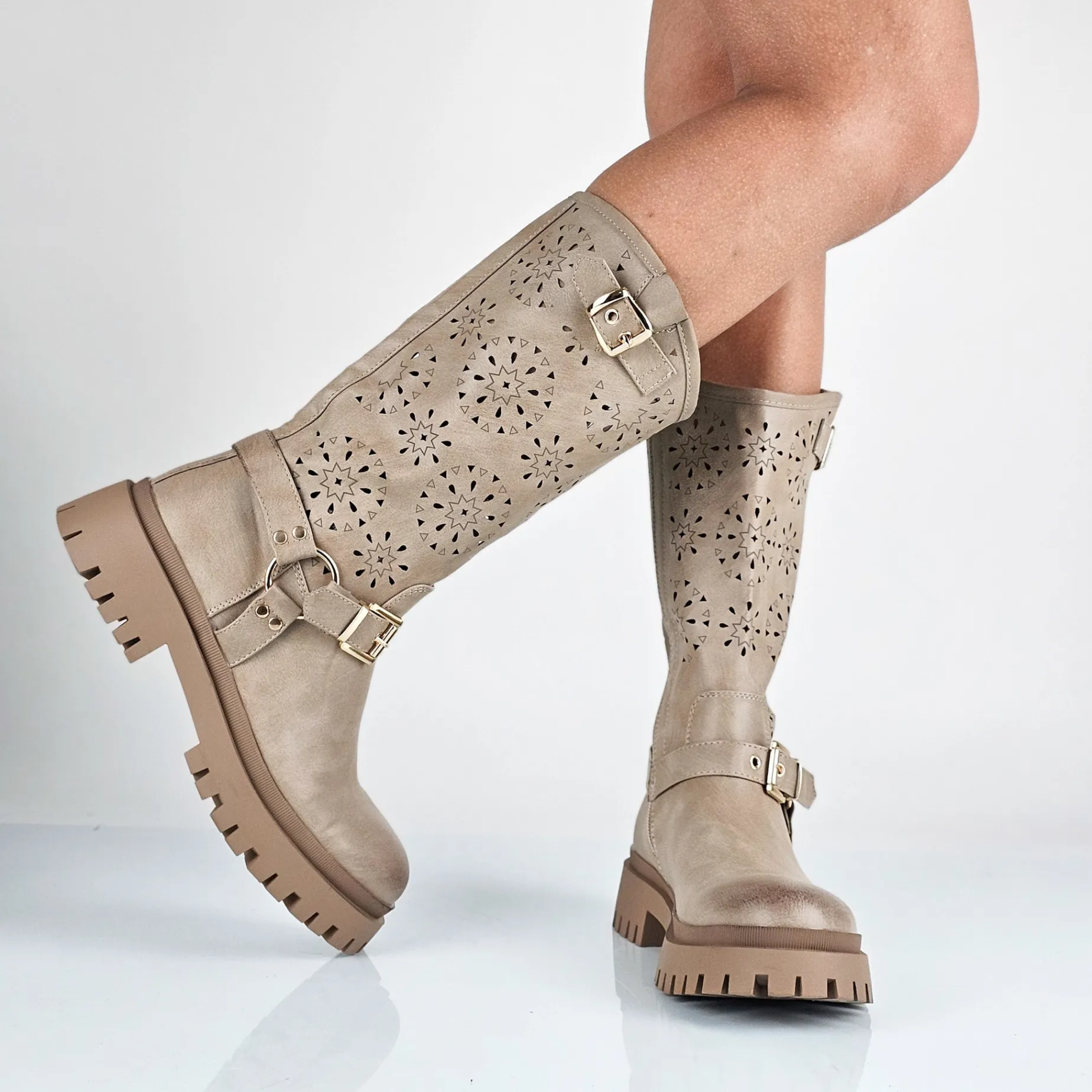 Amber - Stivali Bikers Donna