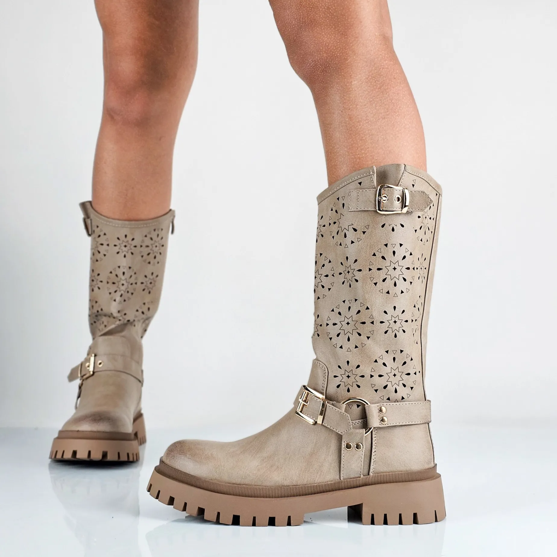 Amber - Stivali Bikers Donna