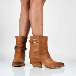 Amelia - Stivaletti Texani Vera Pelle Made In Italy