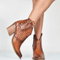 Amelie - Stivaletti Texani Donna Gambale Laserato