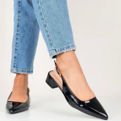 Colette - Ballerine Slingback Tacco Largo