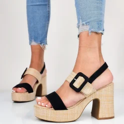 Gry - Sandali Donna Con Plateau