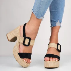 Gry - Sandali Donna Con Plateau