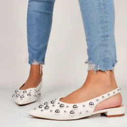Jessika - Ballerine Slingback Con Borchie