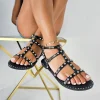 Lilia - Sandali Flatform Con Borchie