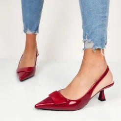 Lyn - Decollette Slingback Vernice