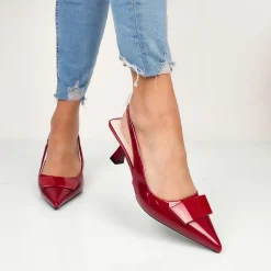 Lyn - Decollette Slingback Vernice