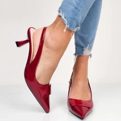 Lyn - Decollette Slingback Vernice