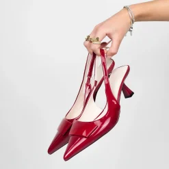 Lyn - Decollette Slingback Vernice