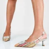 Manon - Decollette Slingback Placca Perle