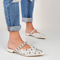 Marcelline - Ballerine Sabot Con Borchie
