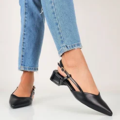 Nathalie - Ballerine Slingback Con Tacco Largo