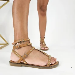 Pamela - Sandali Flatform Con Borchie