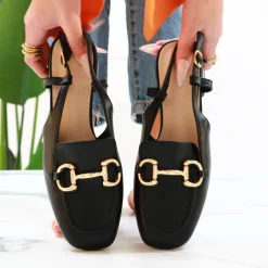 Ruelle - Slingback Con Morsetto Oro