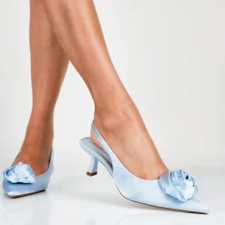 Teresa - Decollette Raso Slingback