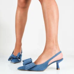 Valeria - Decollette Raso Slingback