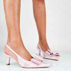 Valeria - Decollette Raso Slingback