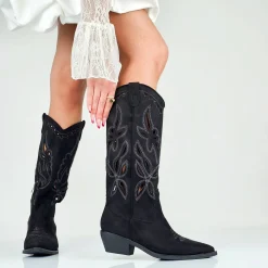 Vera - Stivali Texani Donna Gambale Laserato