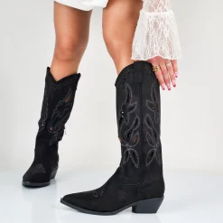 Vera - Stivali Texani Donna Gambale Laserato