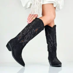 Vera - Stivali Texani Donna Gambale Laserato