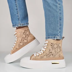 Vesper - Sneakers Donna Alte Macrame`