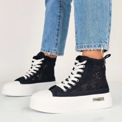 Vesper - Sneakers Donna Alte Macrame`