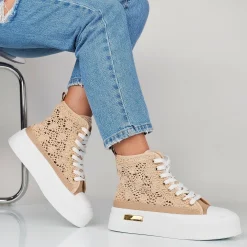 Vesper - Sneakers Donna Alte Macrame`